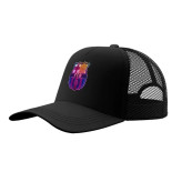 کلاه کپ پاد آفرین مدل فوتبالی بارسلونا کد 262 جنس کتان مناسب اسپرت و روزمره