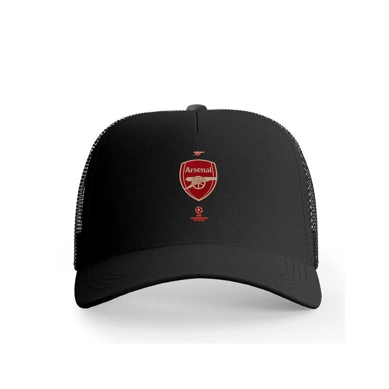 کلاه کپ آرسنال پاد آفرین مدل فوتبالی کد 223 جنس کتان مناسب اسپرت و روزمره